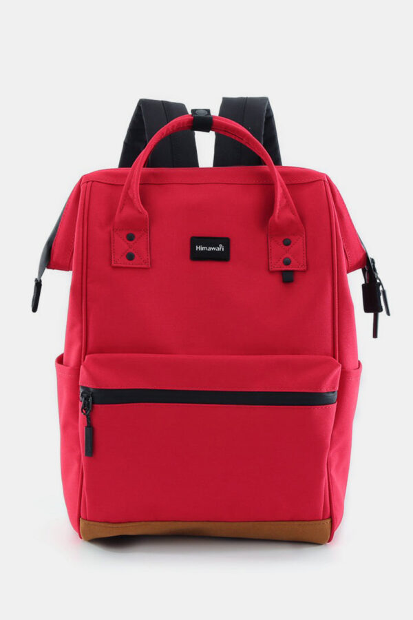 Waterproof Canvas Travel Backpack Bag with USB Port - Image 3