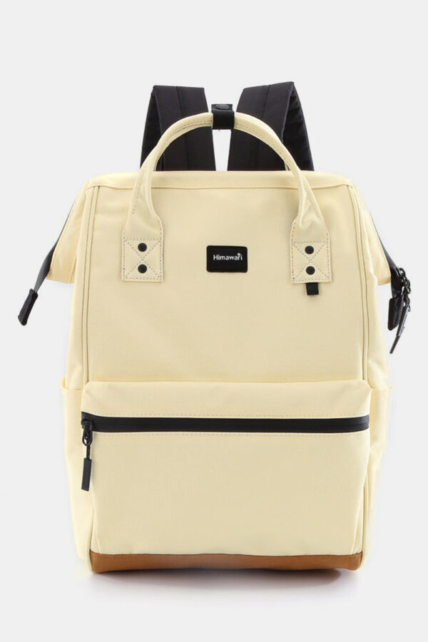Waterproof Canvas Travel Backpack Bag with USB Port - Image 9