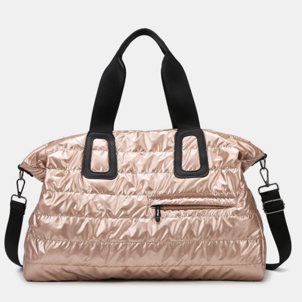Quilted Nylon Oversize Travel Bag - Image 8