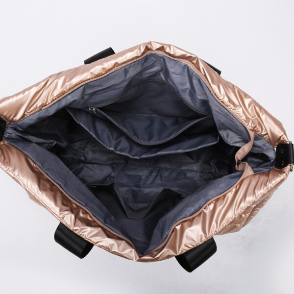 Quilted Nylon Oversize Travel Bag - Image 7